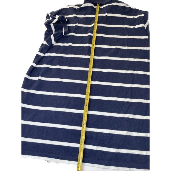 Polo Ralph Lauren Shirt Mens XXL TTG Striped Blue Cotton Short Sleeves - Picture 7 of 7